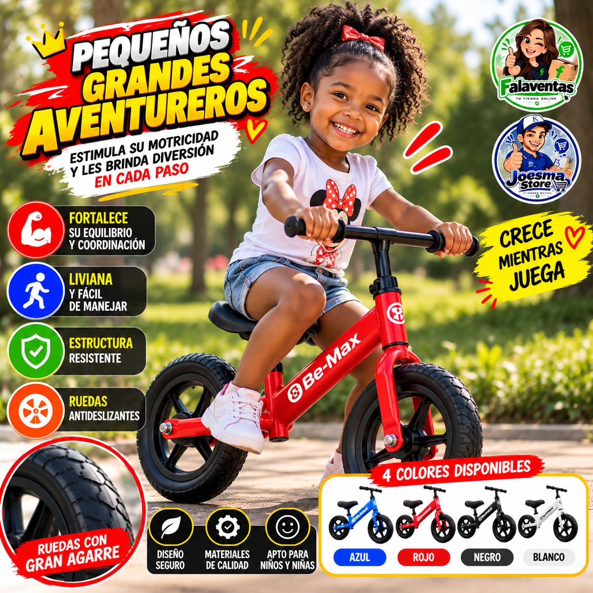 Bicicleta de Equilibrio Infantil BeMax™