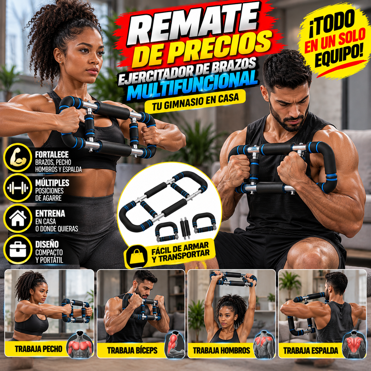 PowerFlex Pro™ – Entrenador Multifuncional de Fuerza