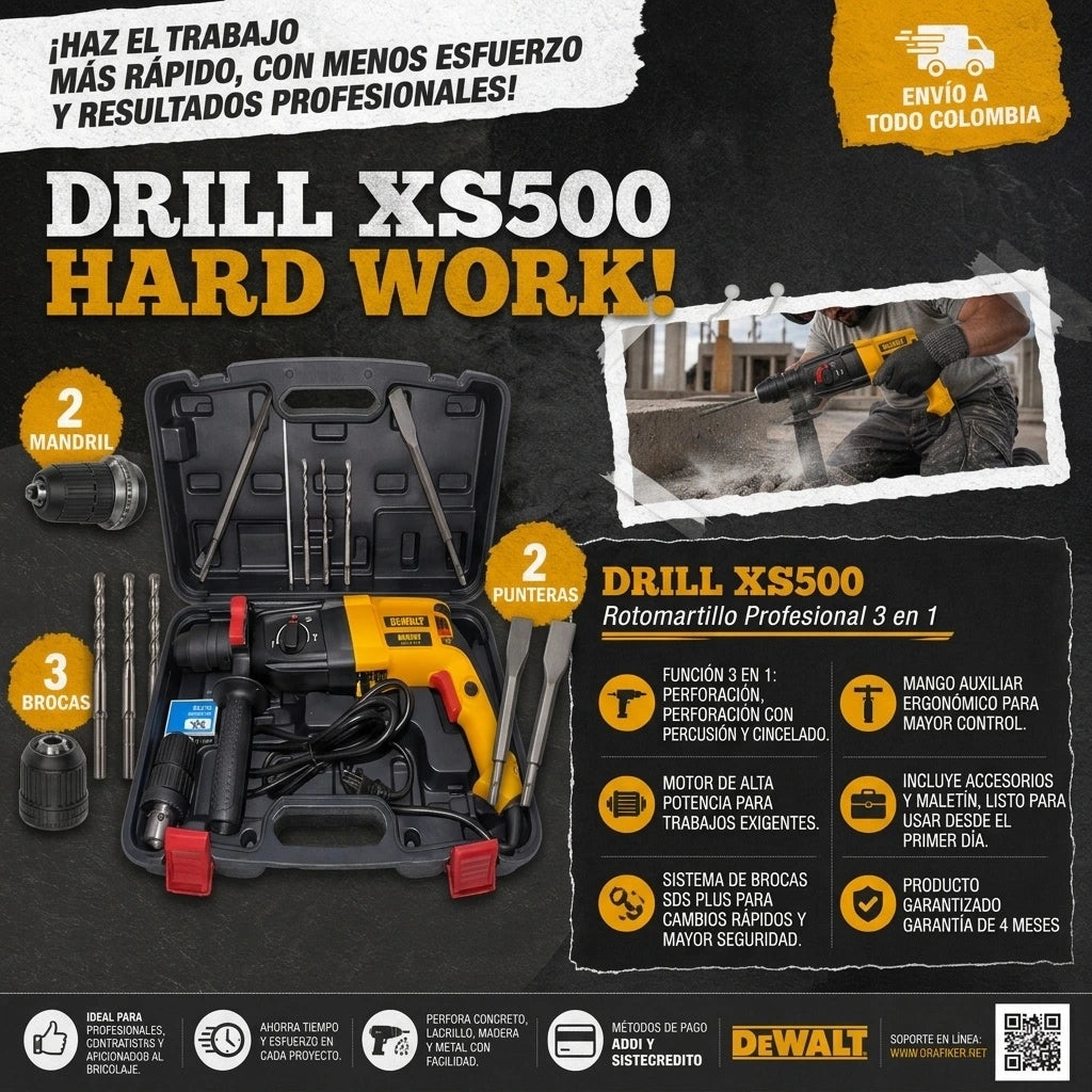 Rotomartillo Perforador DeWALT SDS Plus