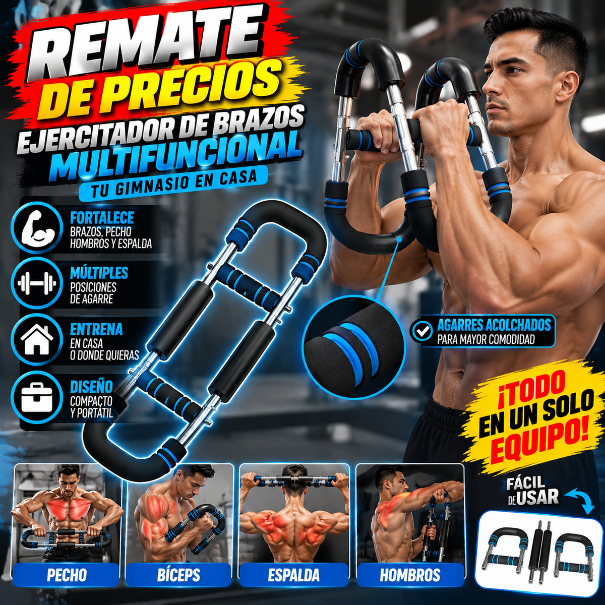 PowerFlex Pro™ – Entrenador Multifuncional de Fuerza
