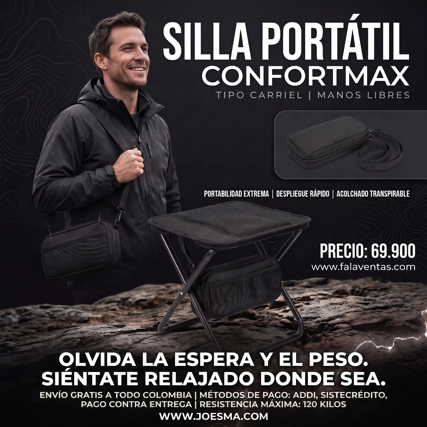 Sillla Plegable ConfortMax