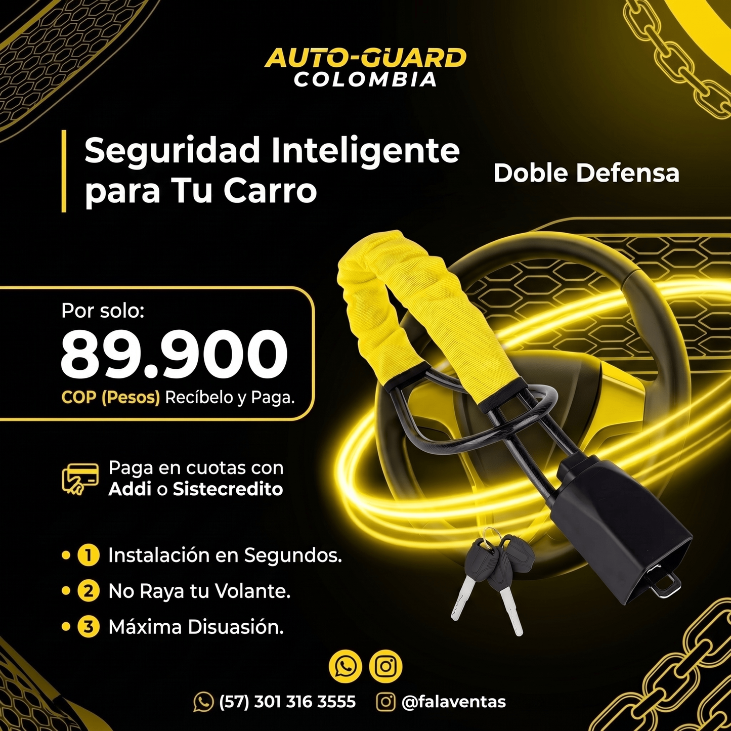Candado Cinturón Antirrobo