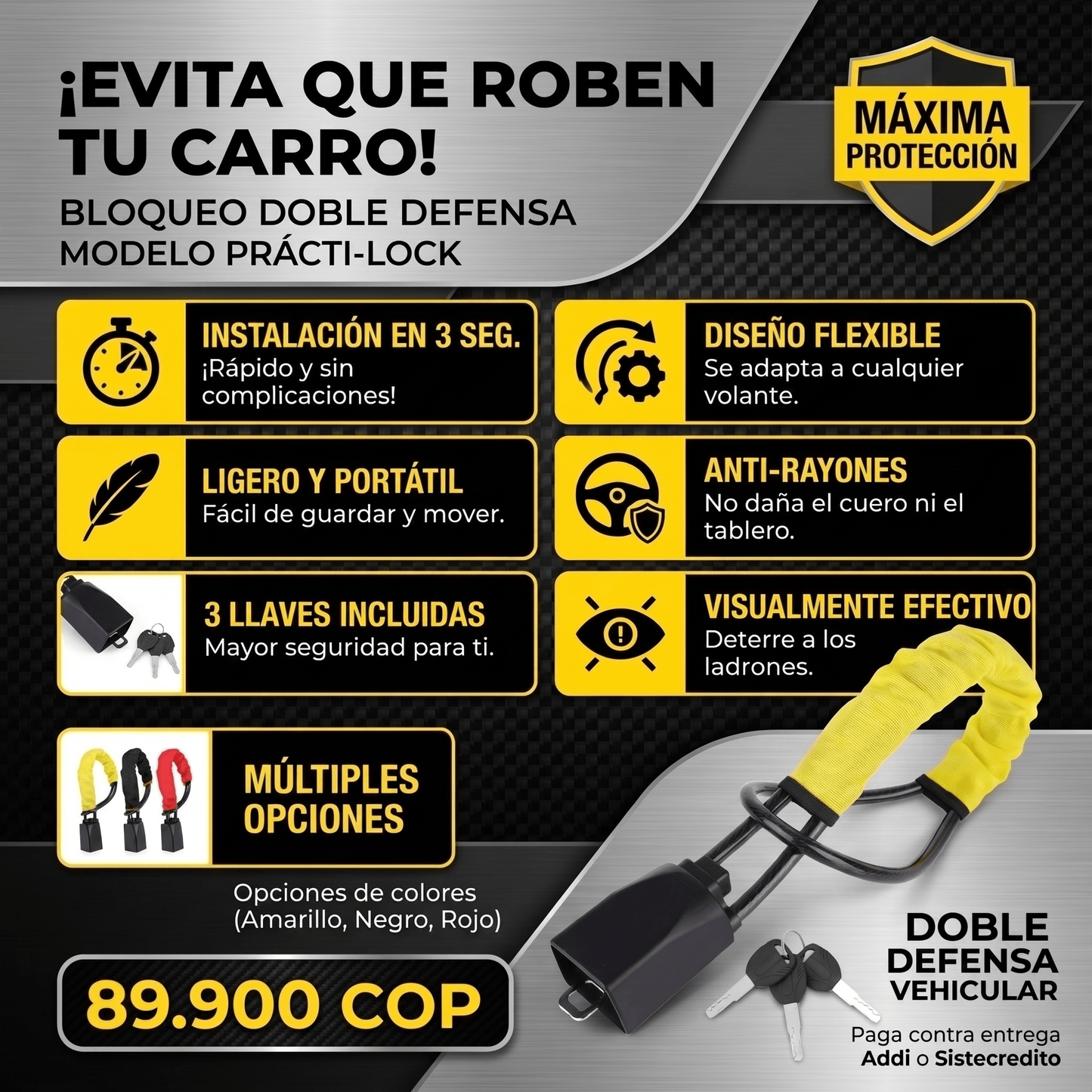 Candado Cinturón Antirrobo