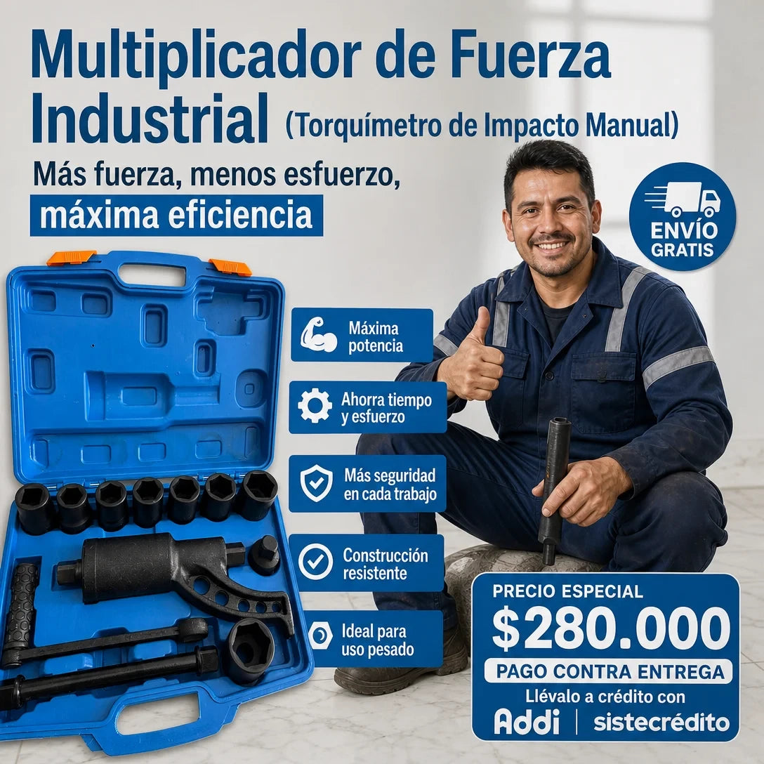 Set de Multiplicador de Fuerza de 12 Piezas👷💪🚚🚌
