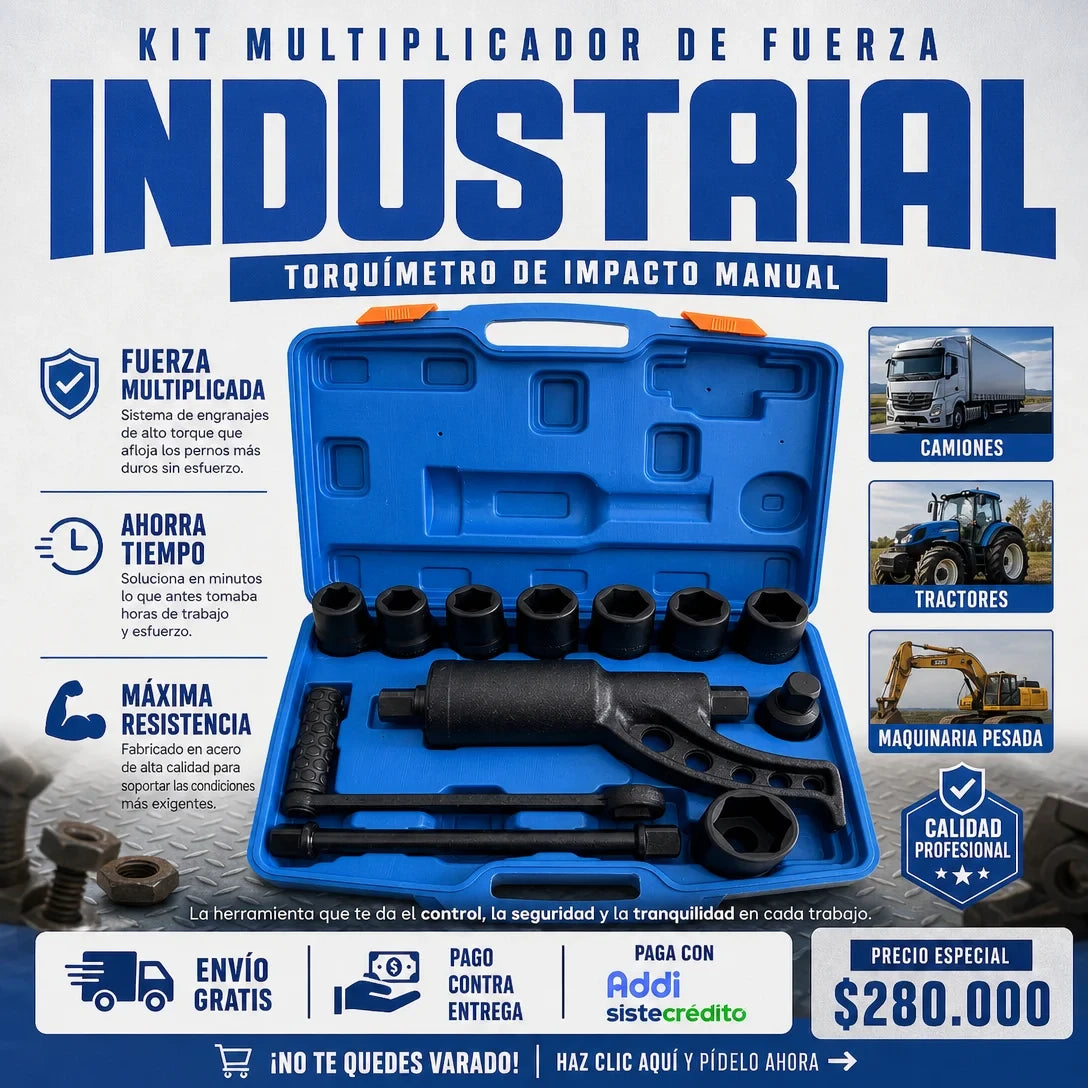 Set de Multiplicador de Fuerza de 12 Piezas👷💪🚚🚌
