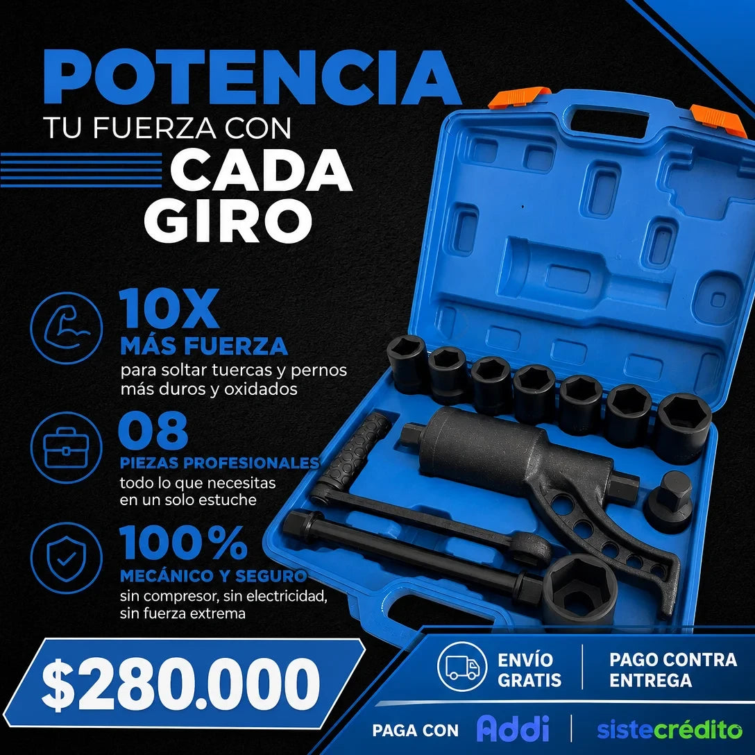 Set de Multiplicador de Fuerza de 12 Piezas👷💪🚚🚌