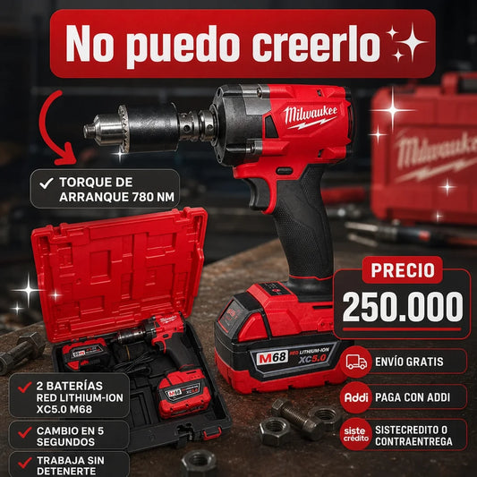 Llave de impacto de alto torque M68 FUEL™ de 1/2"