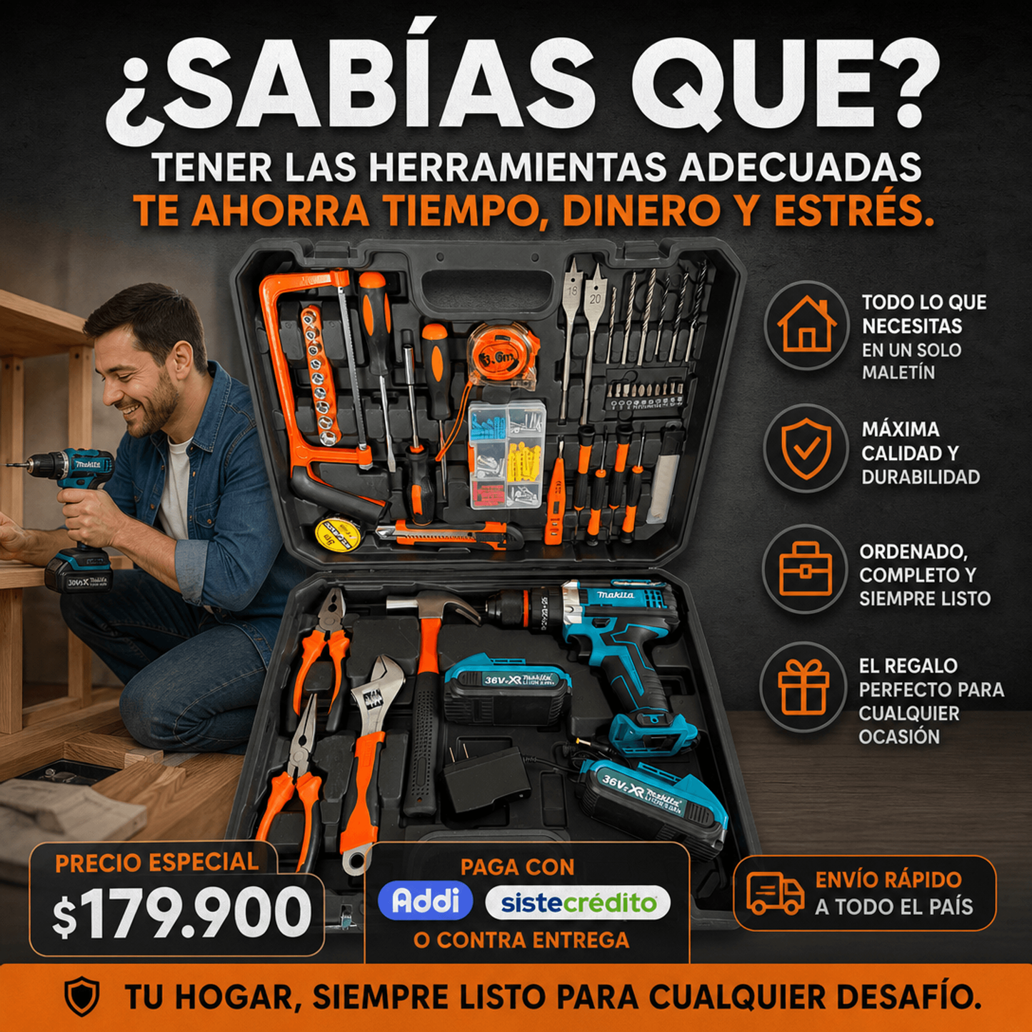 kit de herramienta makita
