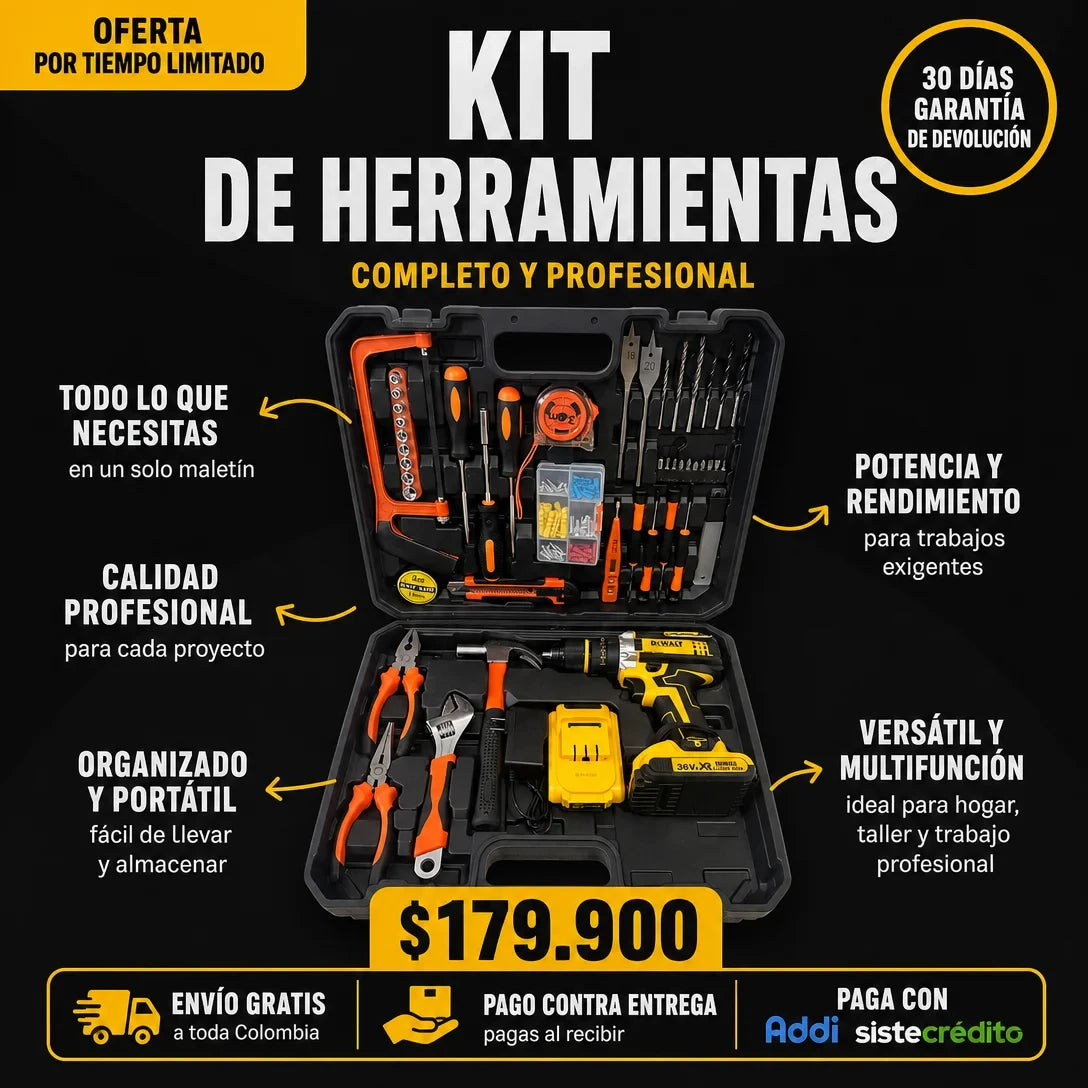 kit de herramienta dewalt