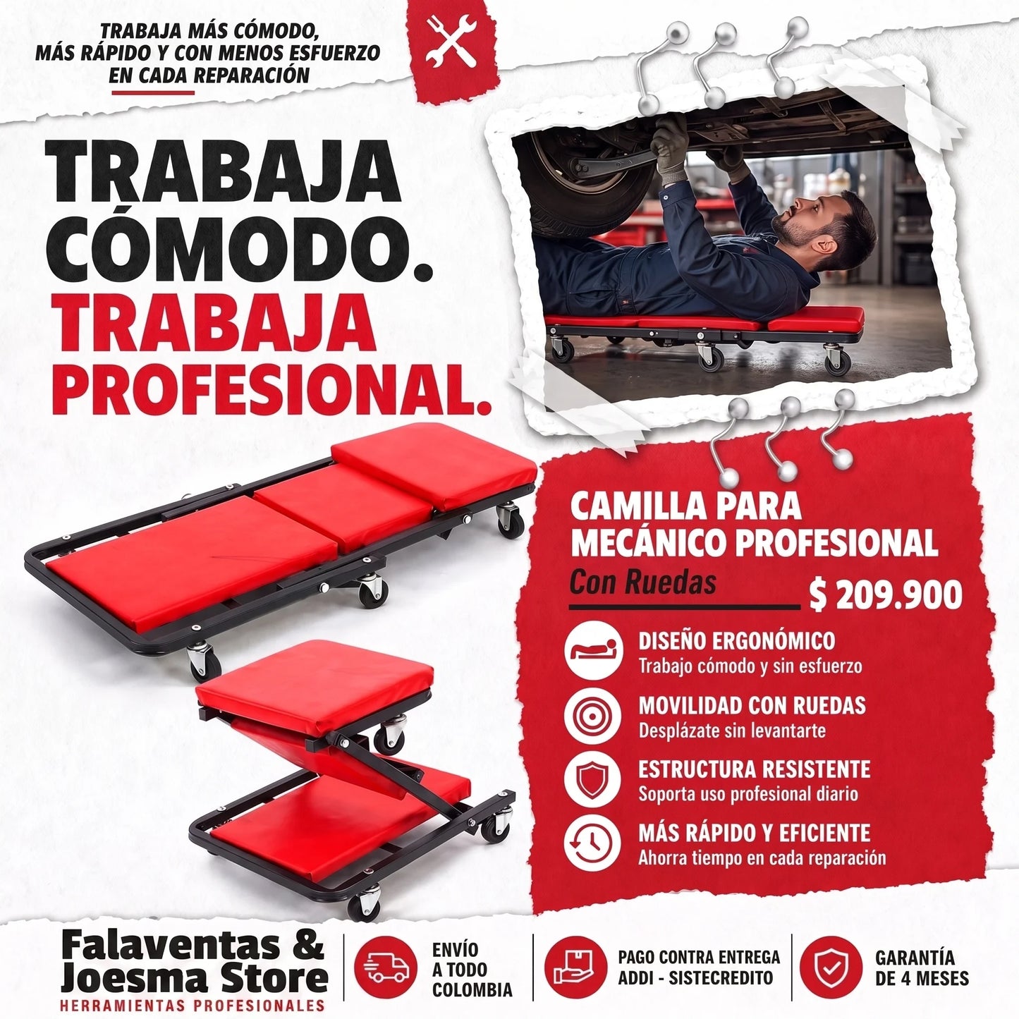 Camilla Para Mecanico AutoComfort™