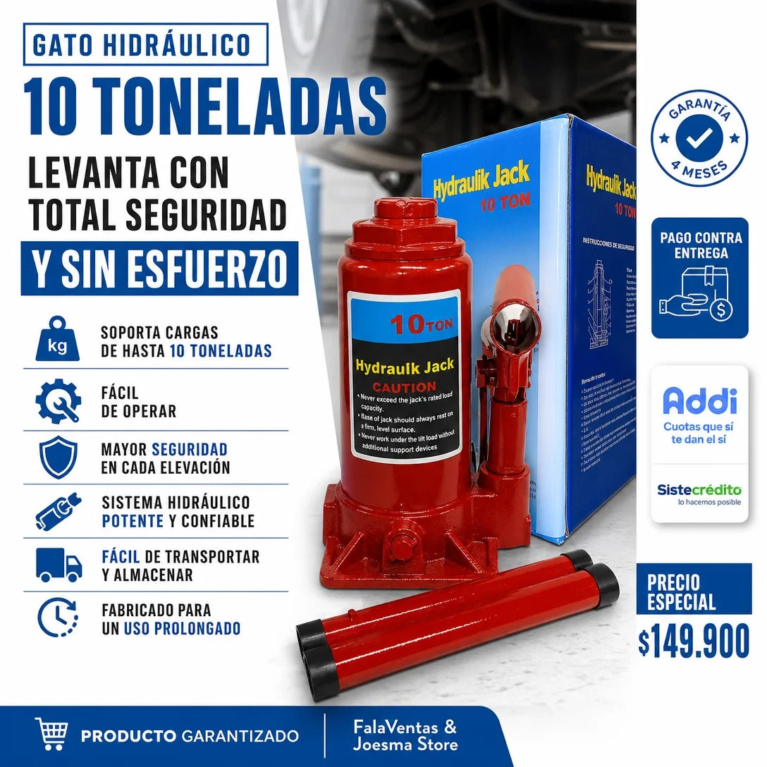Gato 10 Toneladas Reforzado