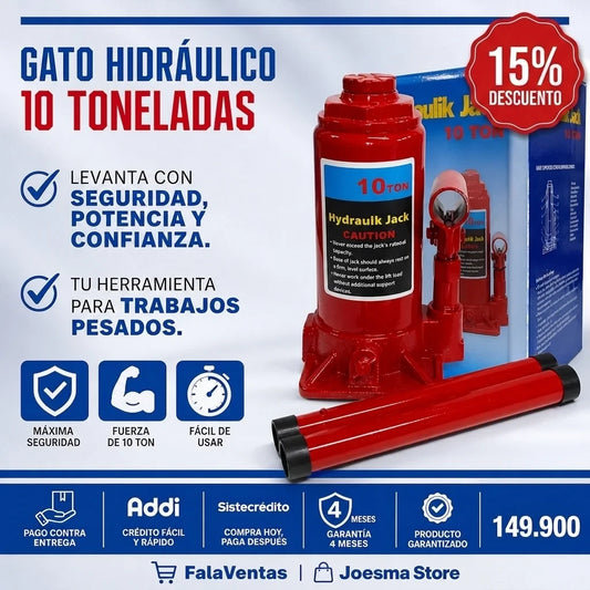 Gato 10 Toneladas Reforzado