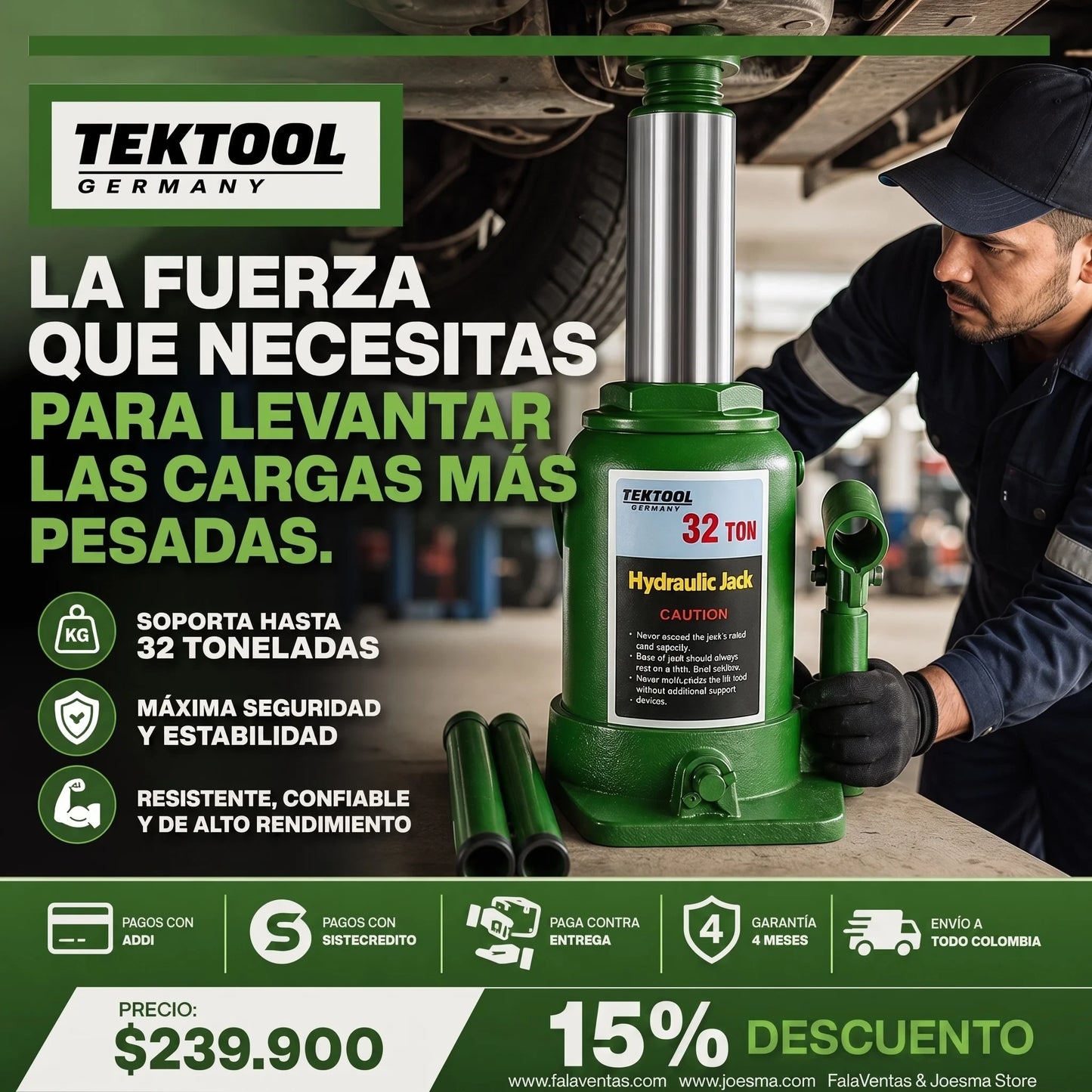 gato 32 Toneladas Reforzado