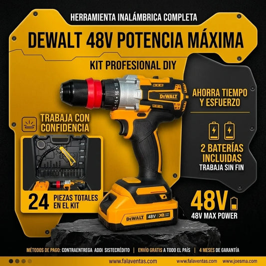 Taladro Dewalt Ultraforce 48v-potencia que responde