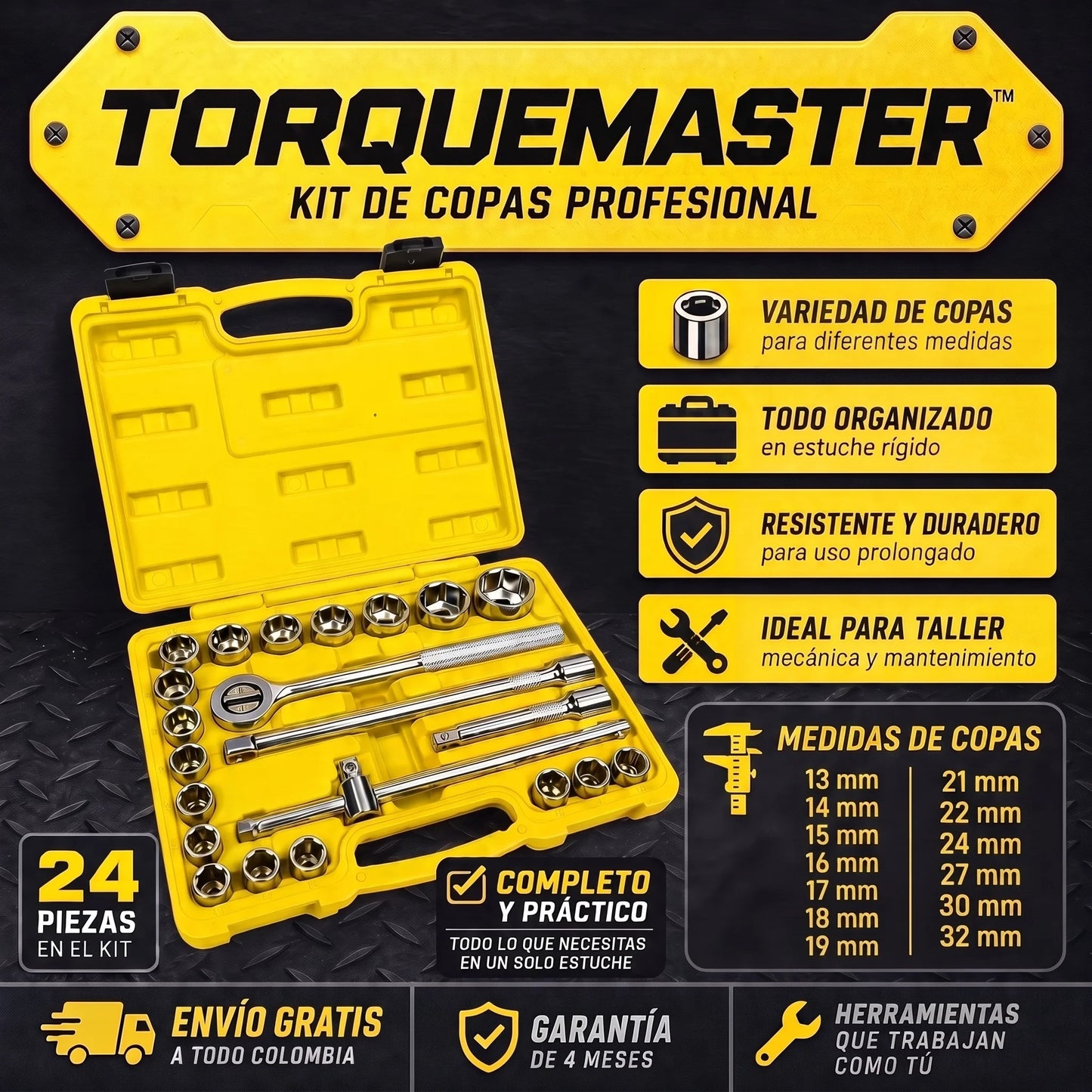Kit de Copas Profesional-TorqueMaster™