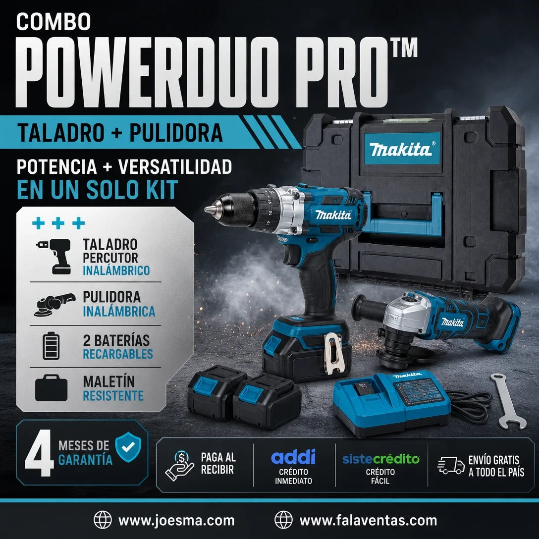 Combo Taladro + Pulidora-Makita UltraPower Kit™