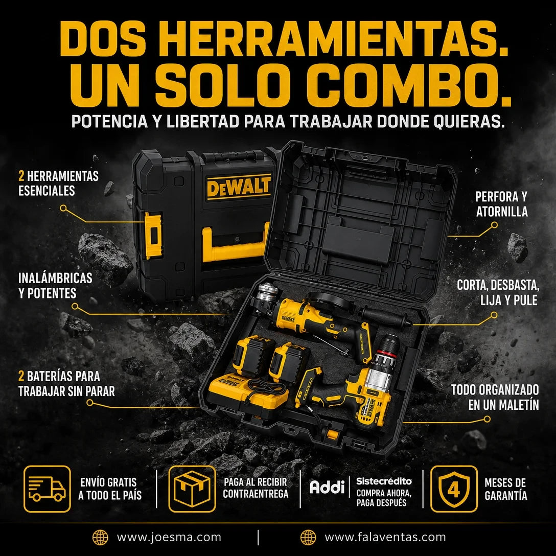 Combo Taladro + Pulidora -DEWALT PowerMaster Duo™ –