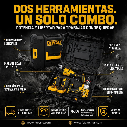 Combo Taladro + Pulidora -DEWALT PowerMaster Duo™ –