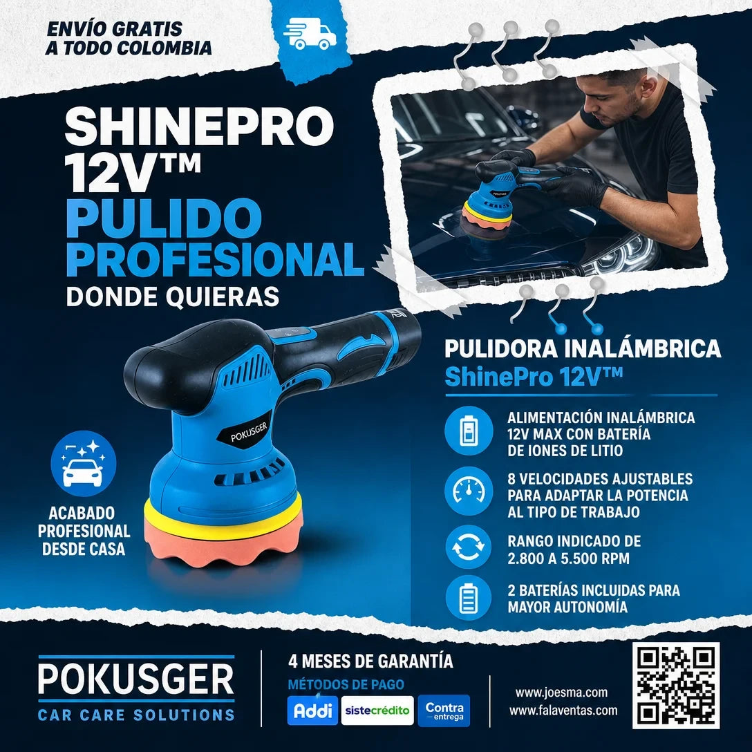 Polichadora Inalámbrica-ShinePro 12V™
