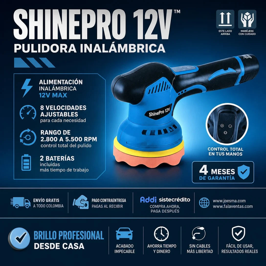 Polichadora Inalámbrica-ShinePro 12V™