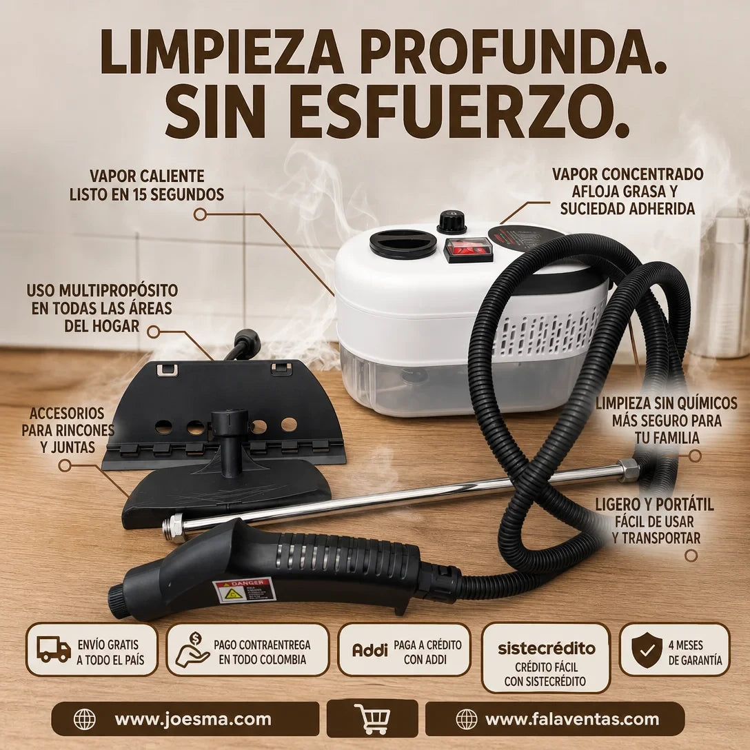 Limpiador a Vapor Portátil Multifunción-VaporMax Pro™