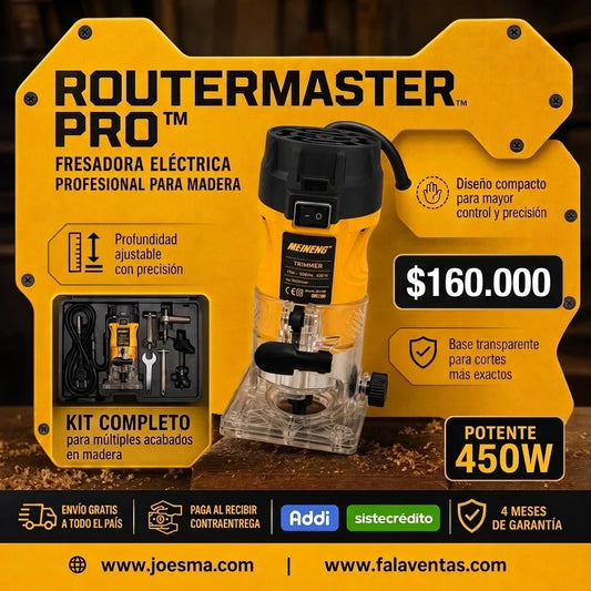 PowerRouter Pro™ – Fresadora Eléctrica de Alta Precisión
