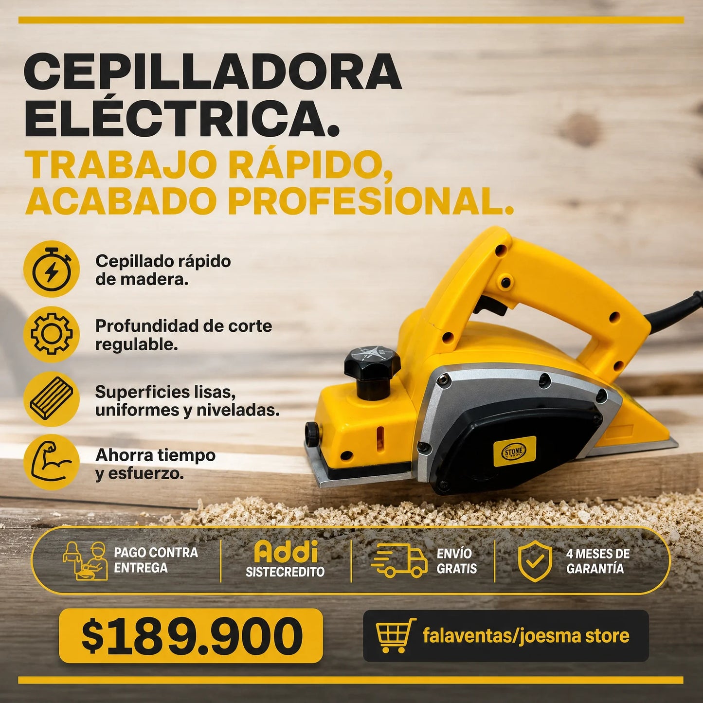 Cepilladora Electrica de Alta Presión