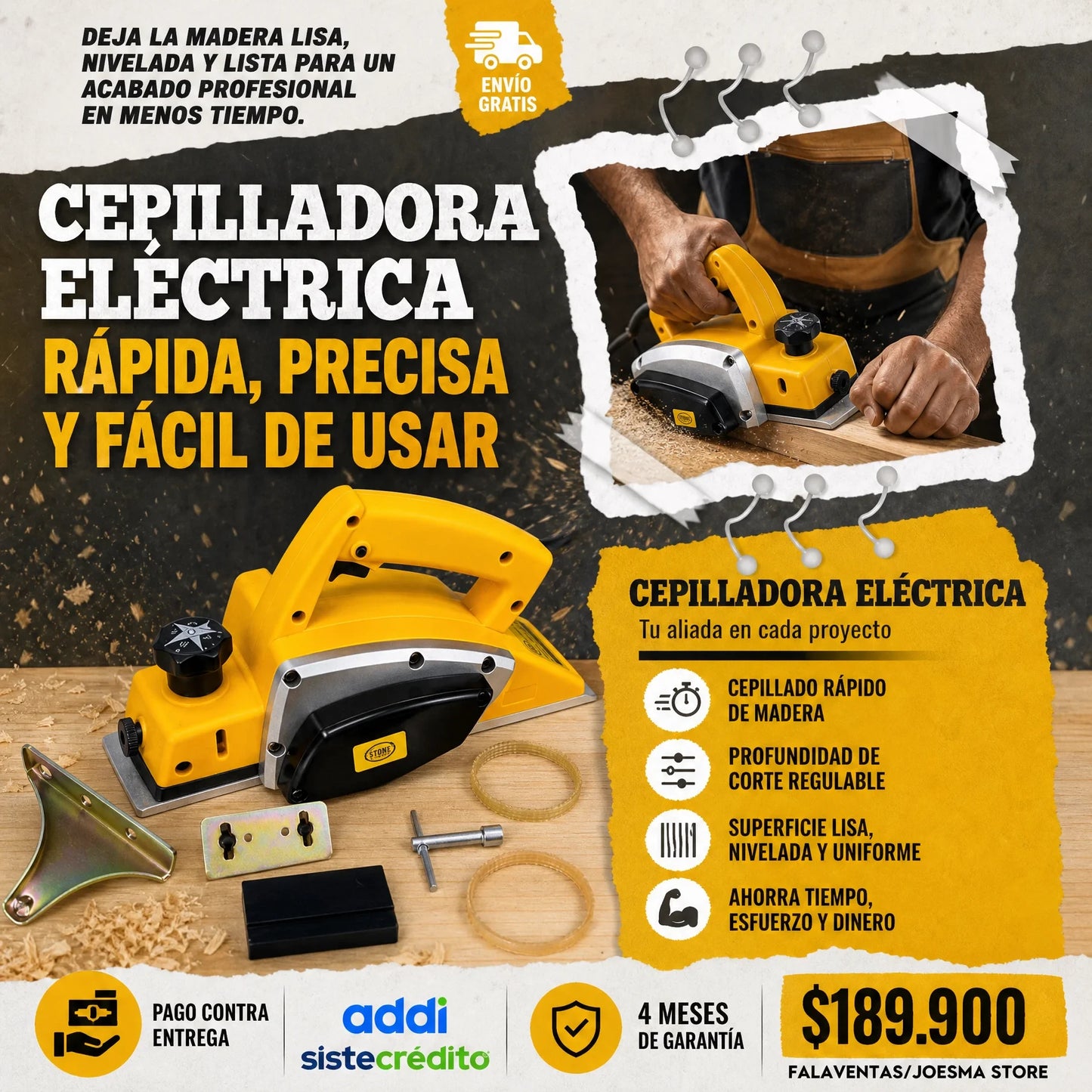 Cepilladora Electrica de Alta Presión