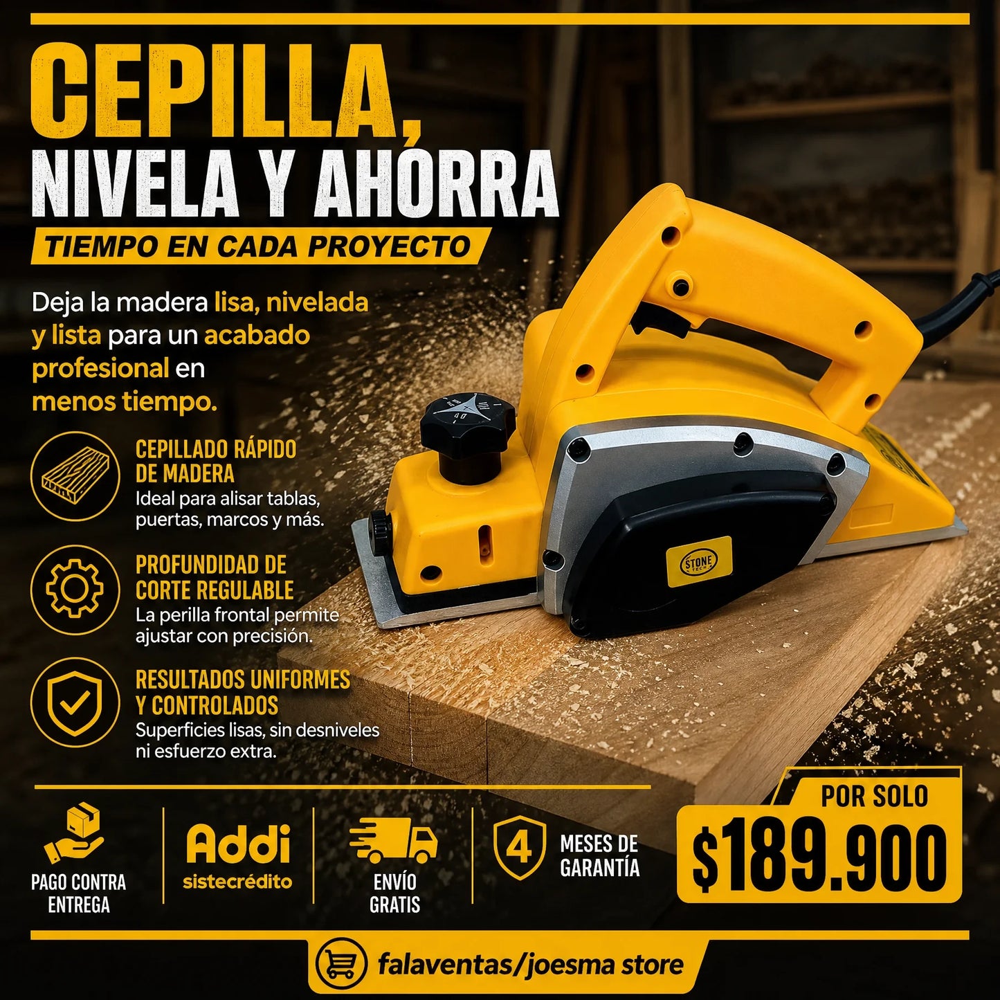 Cepilladora Electrica de Alta Presión