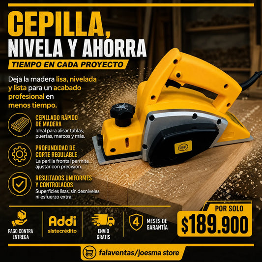 Cepilladora Electrica de Alta Presión