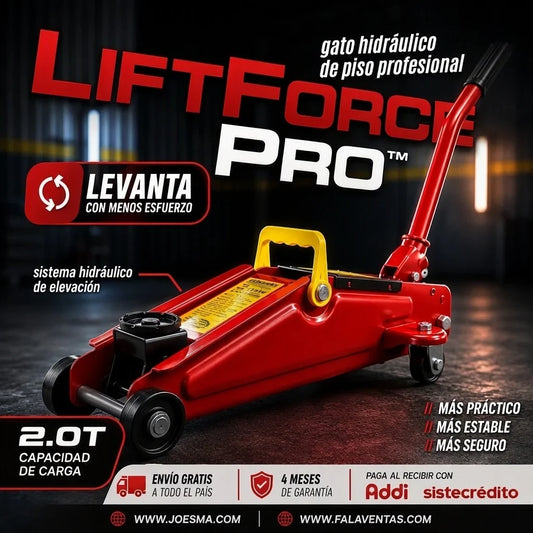 LiftForce Pro™ – Gato Hidráulico de Piso Profesional