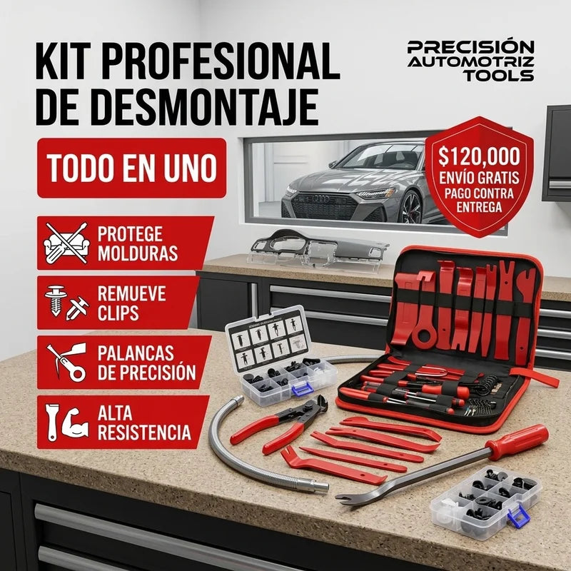Kit Extractor de Grapas y Clips para Interiores de Autos⚡🚚🚗