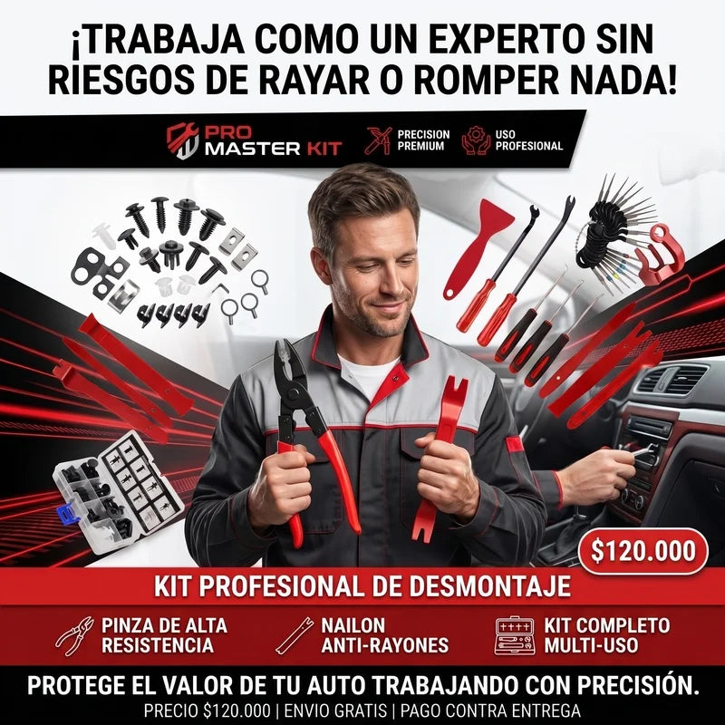 Kit Extractor de Grapas y Clips para Interiores de Autos⚡🚚🚗