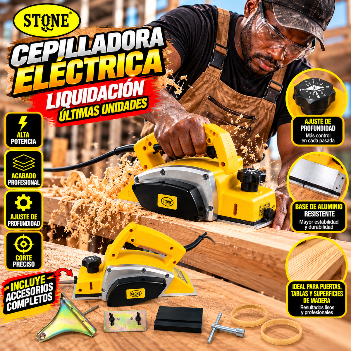 Cepilladora Electrica de Alta Presión