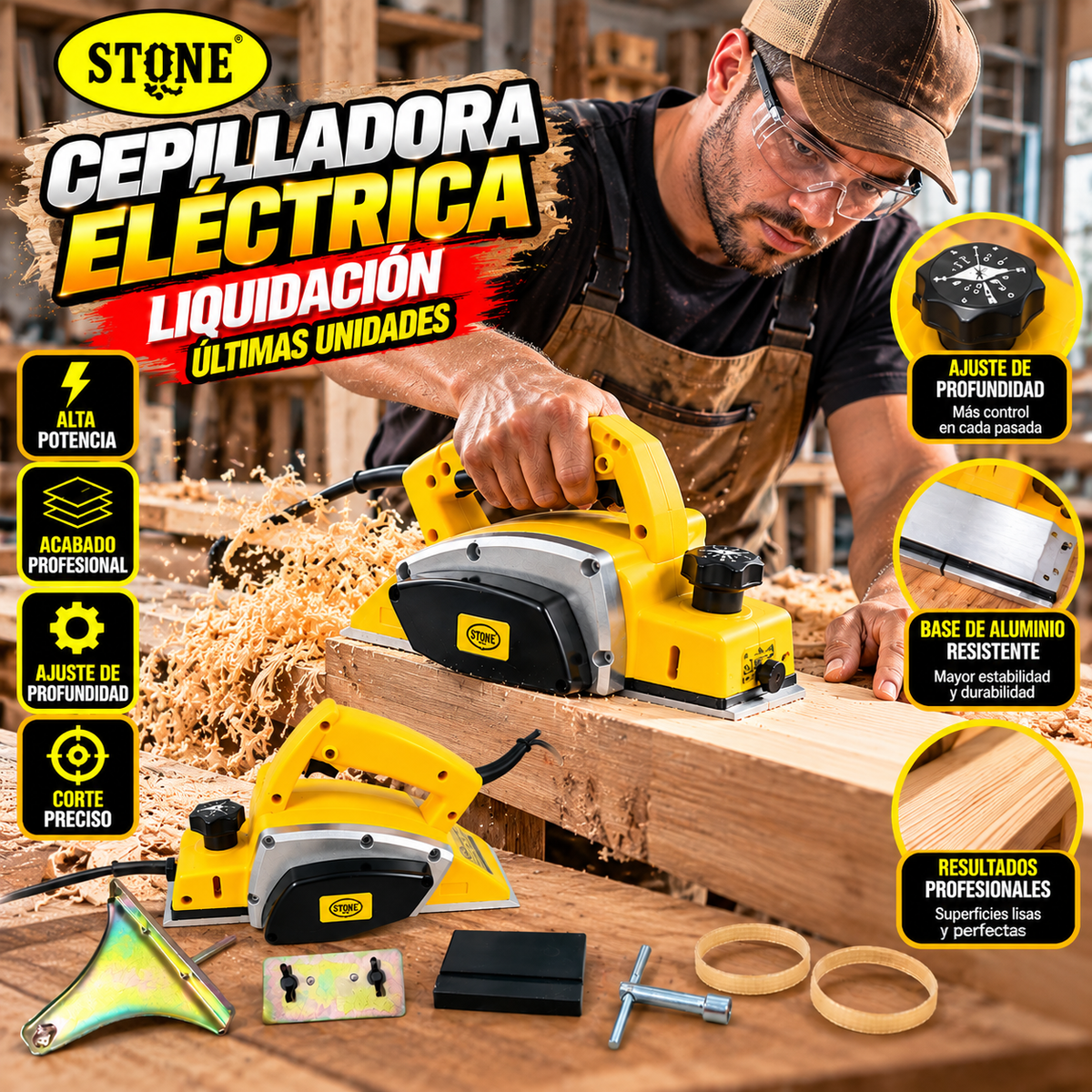Cepilladora Electrica de Alta Presión